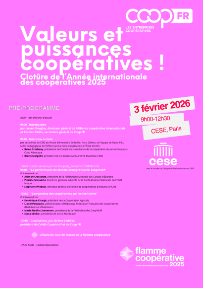 Pré-programme événement de clôture AIC 2025